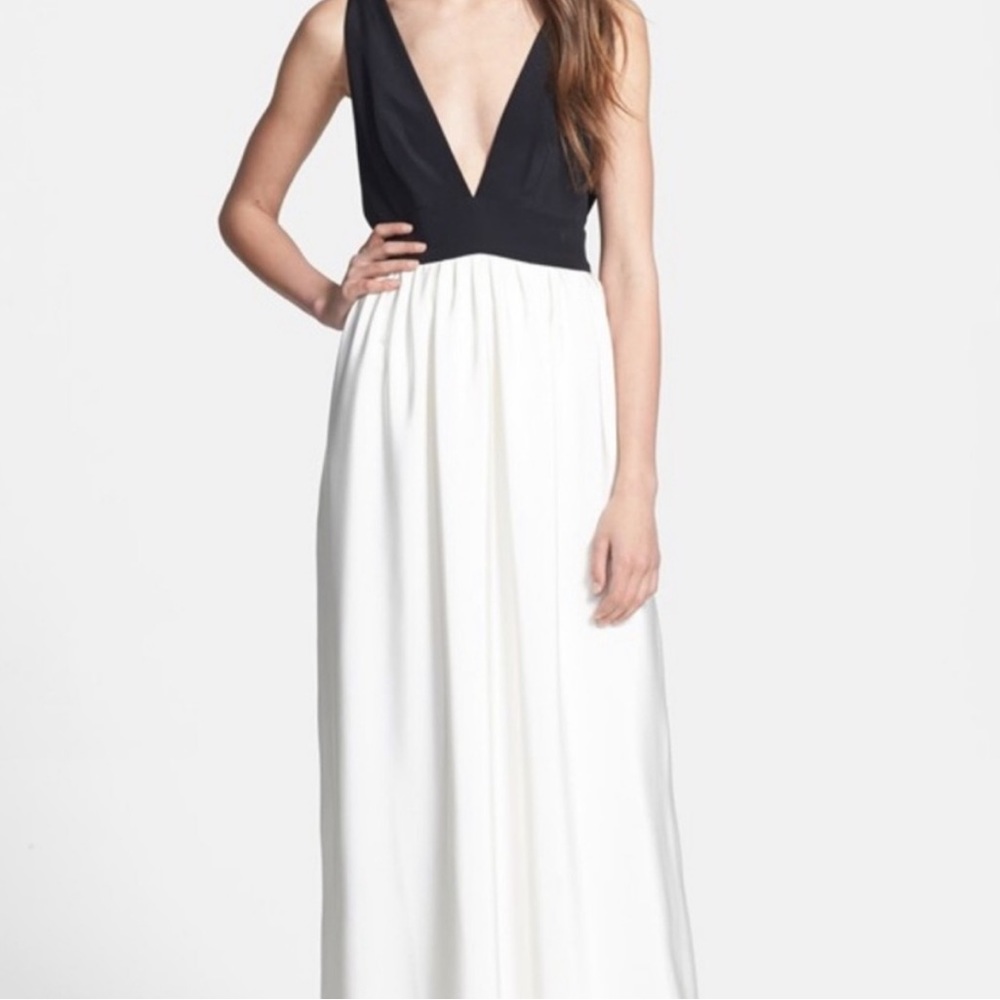 Jill Stuart Everly double v-neck dress